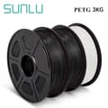 Miniatyrbild 2 av 2: PETG-filament, 1,75 mm diameter, 3 rullar, 330 m längd,2SVART 1VIT