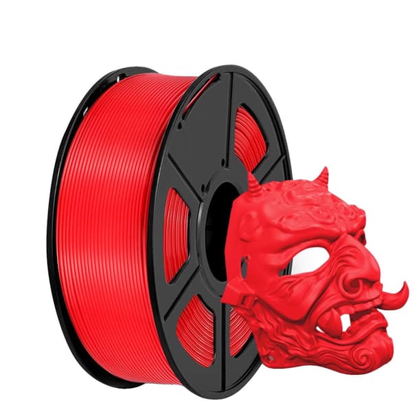 3D-printer filament, 1,75 mm diameter, PLA-material, forskellige farver,RØD
