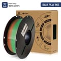 Miniatyrbillede 2 af 2: SILK PLA 3D Printfilament, 1,75 mm Diameter, 1 kg Nettovægt, Høj Styrke,Rød-Grøn