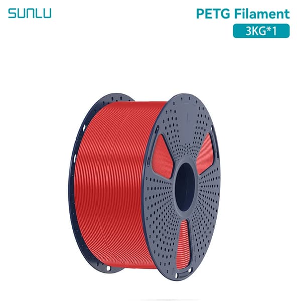 3D Filamentti, 1,75 mm Halkaisija, ±0,02 mm Mitatarkkuus, 3 kg Kela,PETG Punainen