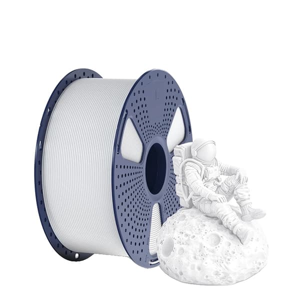 3D Filament, 1,75 mm Diameter, ±0,02 mm Dimensionel Nøjagtighed, 3 kg Spole,PLA Hvid