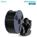 Miniatyrbillede 2 af 2: 3D Filament, 1,75 mm Diameter, ±0,02 mm Dimensionel Nøjagtighed, 3 kg Spole,PETG Sort