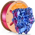 Miniatyrbillede 2 af 2: Silk PLA filament, dual farve, 1,75 mm diameter, høj udskrivningshastighed,Blå Rød