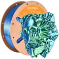 Miniatyrbillede 1 af 2: Silk PLA filament, dual farve, 1,75 mm diameter, høj udskrivningshastighed,Blå Grøn