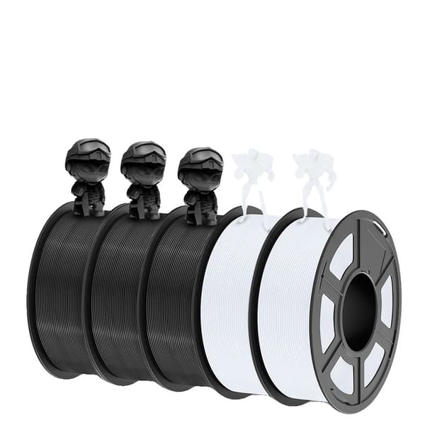 Højhastigheds PLA Filament, 1,1 kg, 1,75 mm Diameter, Pænt Vundet,HS PLA 3BK 2WT