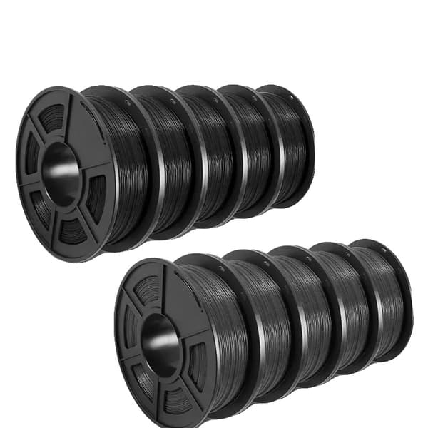 3D Filament, Vægt 10KG, Tråddiameter 1,75mm,PETG 5BK 5GY
