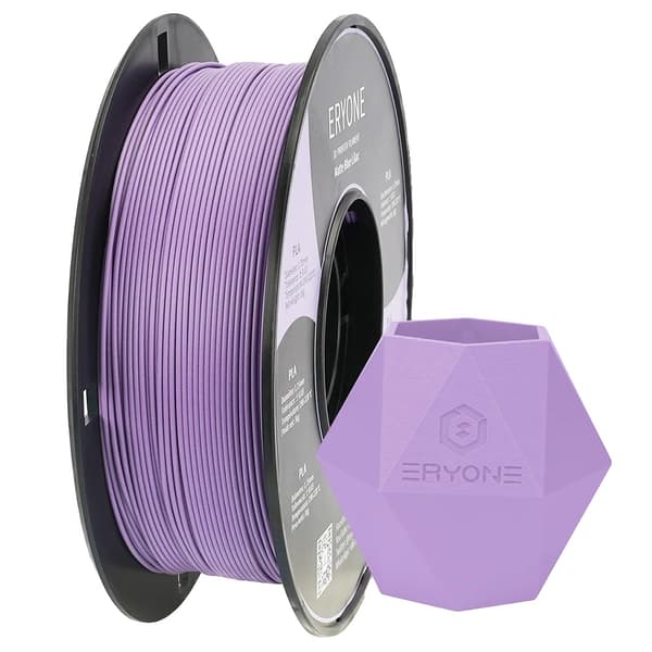 3D-tulostimen filamentti, matta PLA, 1,75 mm halkaisija, 0,03 mm toleranssi,Lilakki Purppura