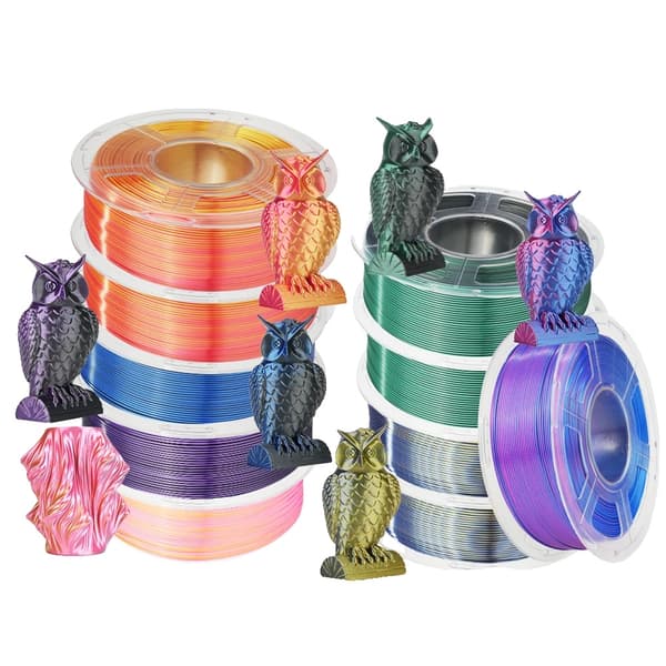 3D Printfilament, 1,75 mm diameter, 1,1 kg vægt, ingen bobler,SKDC-10MIX02