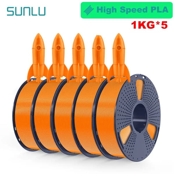 PLA-filament, solid form, 1 kg per rulle, hög hastighetsutskrift,HS-PLA orange