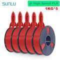 Miniatyrbillede 2 af 2: PLA Filament, Fast Form, 1KG pr. Rulle, Højhastighedsprintning,HS-PLA  rød