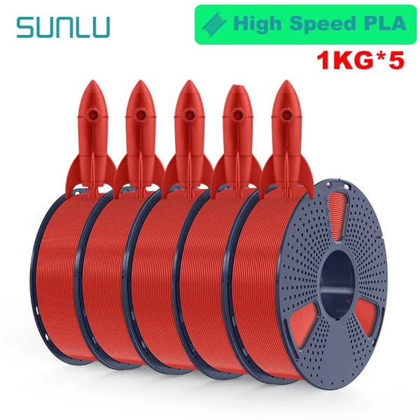 PLA Filament, Fast Form, 1KG pr. Rulle, Højhastighedsprintning,HS-PLA  rød