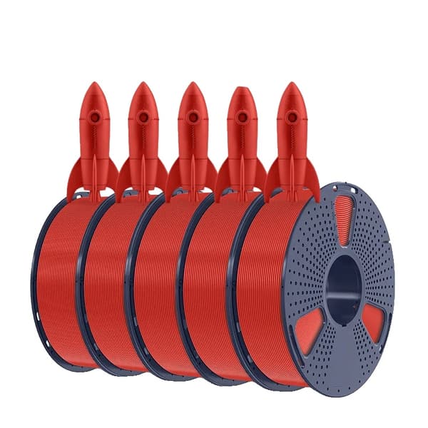 PLA Filament, Fast Form, 1KG pr. Rulle, Højhastighedsprintning,HS-PLA  rød