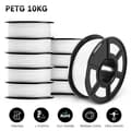 Miniatyrbillede 2 af 2: 3D Filament, Vægt 10KG, Tråddiameter 1,75mm,PETG hvid