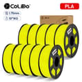 Miniatyrbillede 2 af 2: PLA filament, 1,75 mm diameter, 1 kg vægt, solid form,PLA GUL