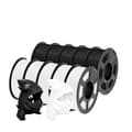 Miniatyrbillede 1 af 2: PLA 3D filament, 1,75 mm diameter, 10 stk. sæt, kompatibel med FDM-printere,PLAMT 5WT 5BK