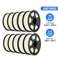 Miniatyrbild 2 av 2: ABS-filament, 1,75 mm diameter, 330 m längd, 10-pack,VIT ABS 10st
