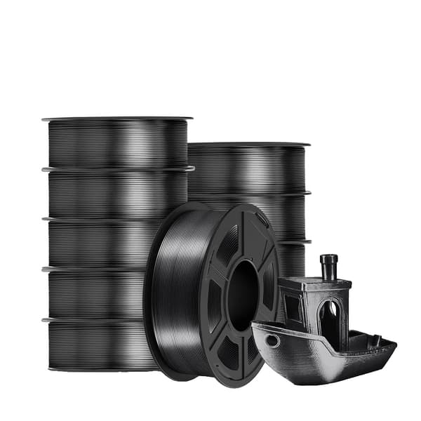 3D Filament, 1,75 MM,SILK PLA Sort