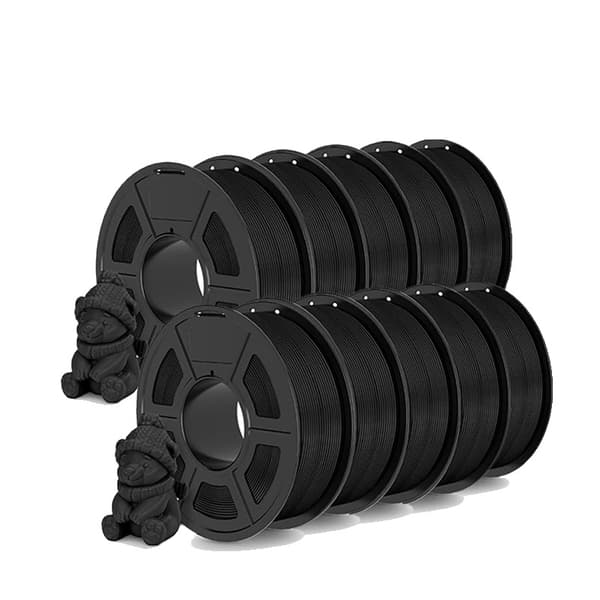 3D-skrivarfilament, 1,75 mm diameter, 1,1 kg vikt, stoppfri drift,HSMPLA 10Svart