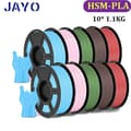 Miniatyrbillede 2 af 2: 3D-printer filament, 1,75 mm diameter, 1,1 kg vægt, blokkeringsfri drift,HSMPLA 10MIX03