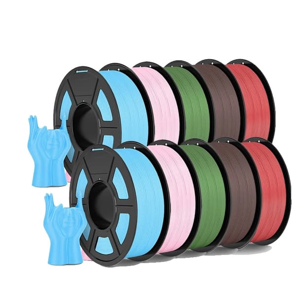 3D-printer filament, 1,75 mm diameter, 1,1 kg vægt, blokkeringsfri drift,HSMPLA 10MIX03