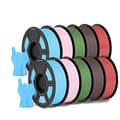 Miniatyrbillede 1 af 2: 3D-printer filament, 1,75 mm diameter, 1,1 kg vægt, blokkeringsfri drift,HSMPLA 10MIX03