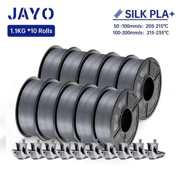 3D Filament, 1,75 MM,SILK PLA Grå