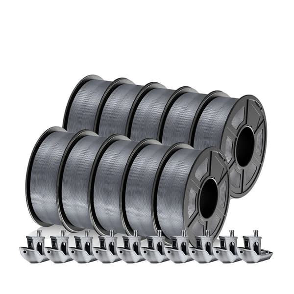 3D Filament, 1,75 MM,SILK PLA Grå