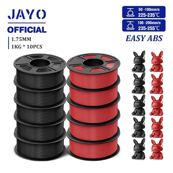 3D Printer Filament, Easy ABS, 1KG/Rulle, ABS Material,Let ABS 5BK 5RD