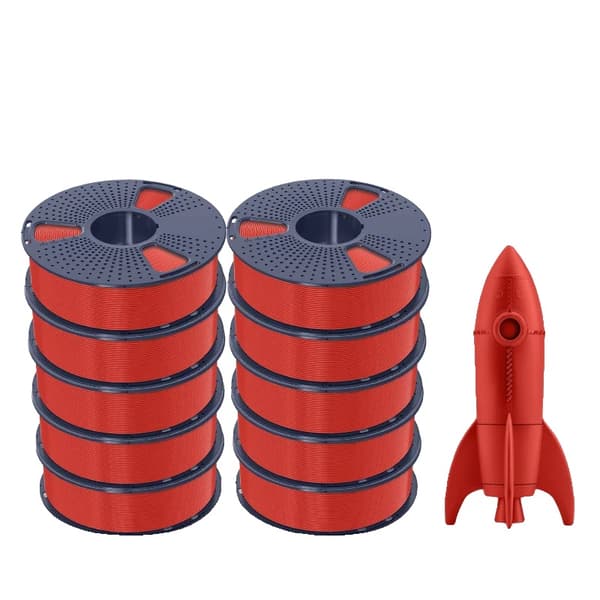 Højhastigheds PLA Filament, 1KG, AntiString Teknologi, Dimensionel Nøjagtighed ±0,02mm,HS-PLA  rød