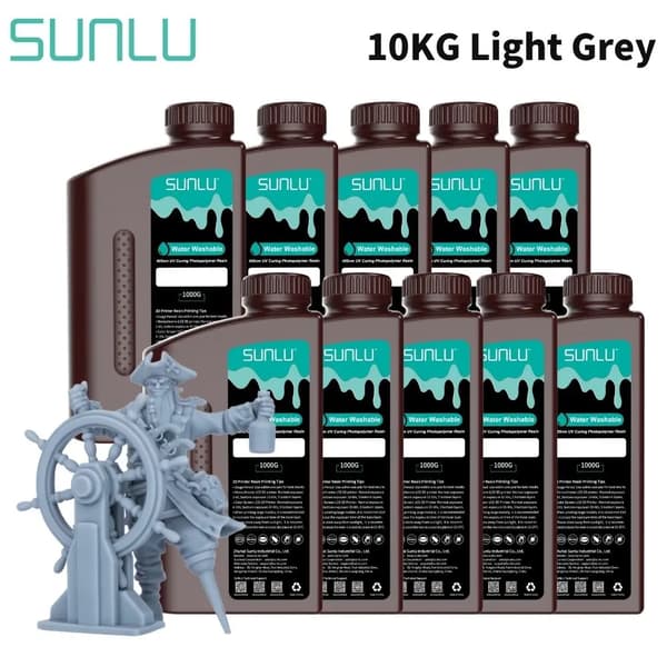 3D -udskrivningsharpiks, 10 kg, UV -hærdningsbølgelængde 405 nm,Vandvask 10 LGY
