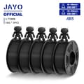 Miniatyrbillede 2 af 2: ABS filament, 1,75 mm diameter, 1 kg pr. rulle, 5 ruller,ABS Sort 5Ruller
