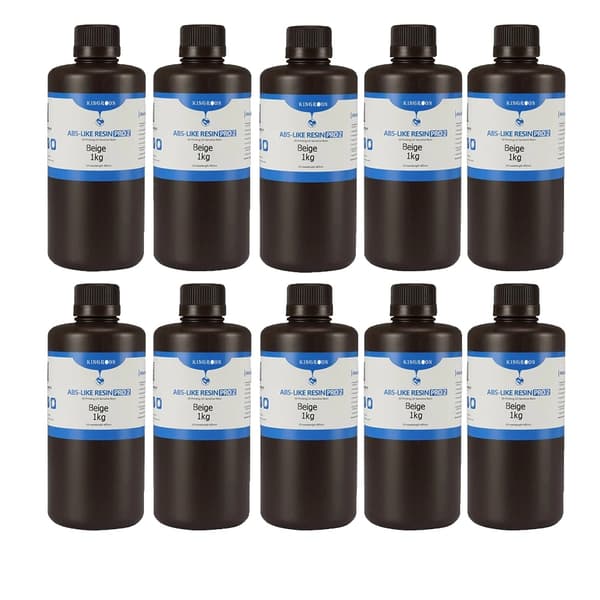 ABS-lignende harpiks, forlængelse ved brud 20-30%, bøjningsstyrke 50-60 MPa, densitet 1,05-1,25 g/cm³,10kg Beige