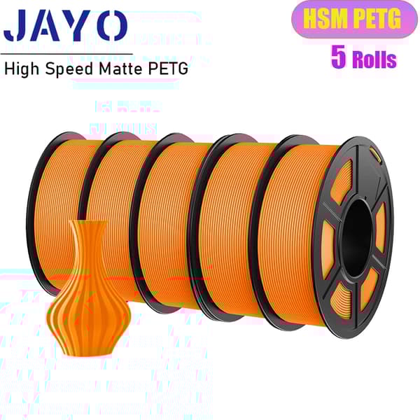 3D-printer filament, 1,75 mm diameter, 330 m længde, høj slagstyrke,HS Mat PETG 5OG