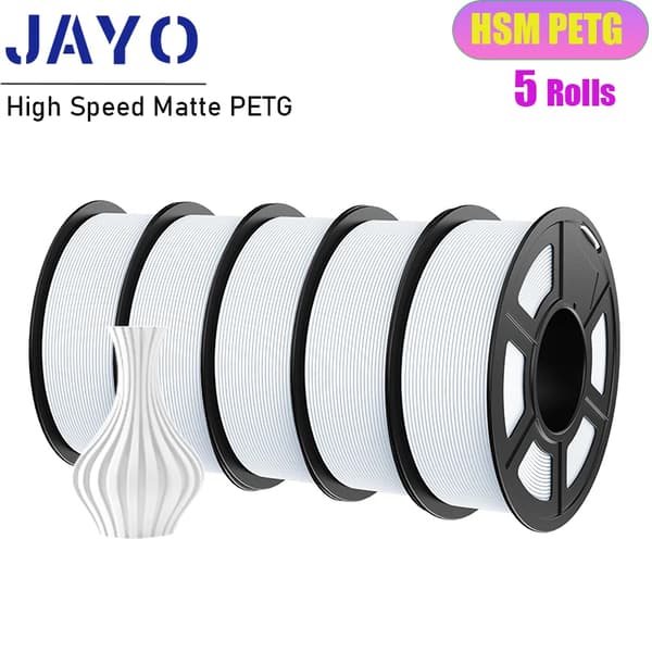 3D-printer filament, 1,75 mm diameter, 330 m længde, høj slagstyrke,HS Mat PETG 5WT