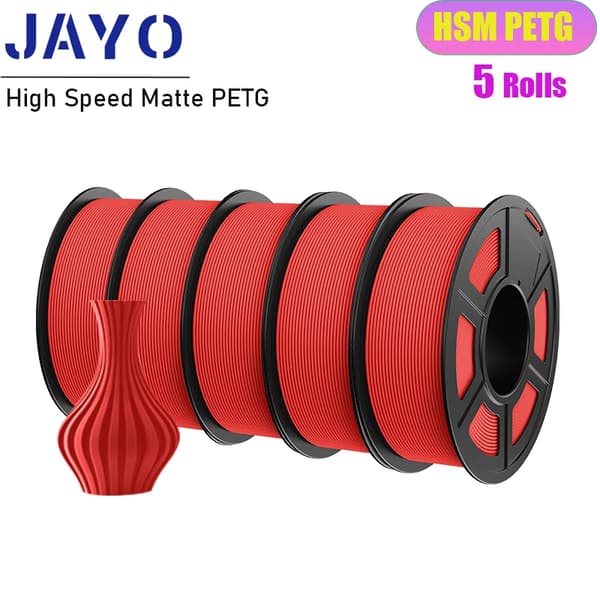 3D-skrivarfilament, 1,75 mm diameter, 330 m längd, hög slagstyrka,HS Matt PETG 5RD