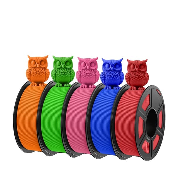 PETG Filament, 1,75MM Diameter, 1,1KG Per Rulle, Høj Flow,HSPETG Mix-7 5Ruller