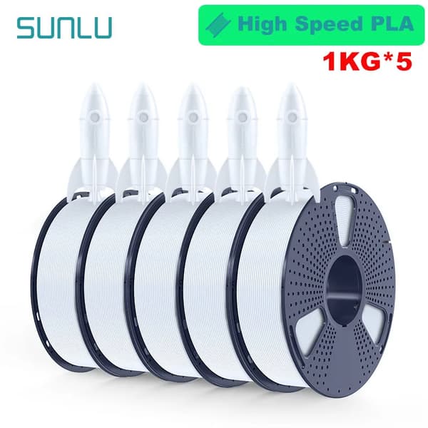 PLA-filament, solid form, 1 kg per rulle, hög hastighetsutskrift,HS-PLA vit