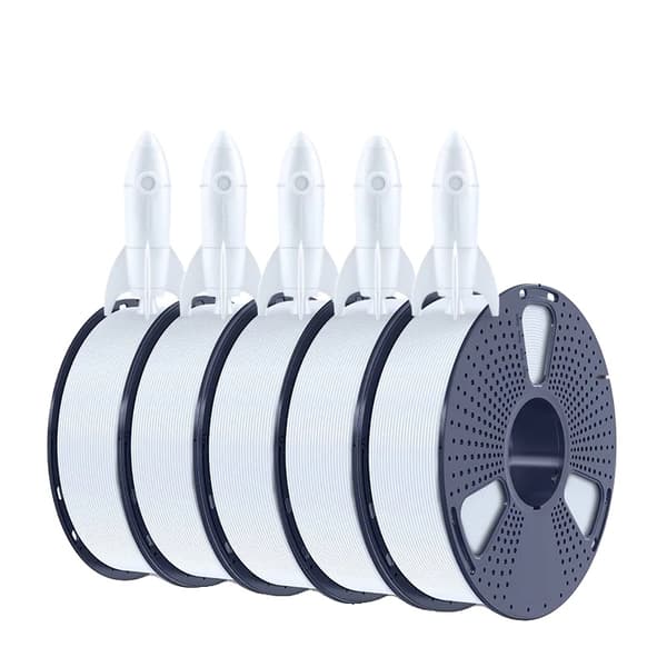 PLA-filament, solid form, 1 kg per rulle, hög hastighetsutskrift,HS-PLA  vit