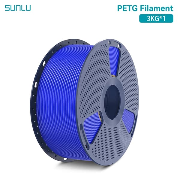 3D Filament, 1,75 mm Diameter, ±0,02 mm Dimensionel Nøjagtighed, 3 kg Spole,PETG Blå