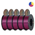 Miniatyrbillede 2 af 2: 3D-printer filament, 5KG multicolor silk PLA, 1,75 mm diameter, uden bobler,5KG Rød-gul-blå
