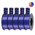 Miniatyrbillede 2 af 2: 3D-printer filament, 5KG multicolor silk PLA, 1,75 mm diameter, uden bobler,5KG Rød-guld-blå