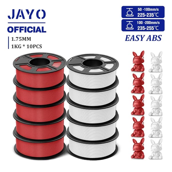 3D Printer Filament, Easy ABS, 1KG/Rulle, ABS Material,Nem ABS 5RD 5WT