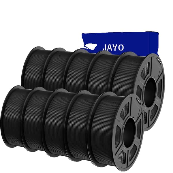 3D-printer filament, 1,75 mm diameter, 1260 g nettovægt, holdbart materiale,PLA 10BK