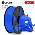 Miniatyrbillede 2 af 2: 3D-printer filament, 1,75 mm diameter, PLA-material, forskellige farver,BLÅ