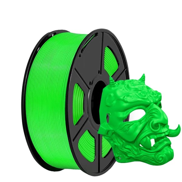 3D-printer filament, 1,75 mm diameter, PLA-material, forskellige farver,GRØN