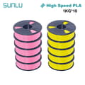 Miniatyrbillede 2 af 2: Højhastigheds PLA Filament, 1,75 mm Diameter, 180-190℃ Printtemperatur, 100% Zero Bubble,HS-PLA GUL PK