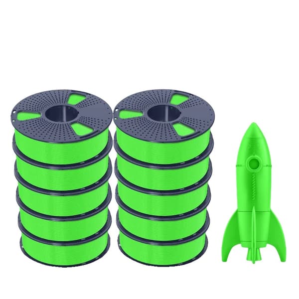 Hög hastighet PLA-filament, 1,75 mm diameter, 180-190℃ utskriftstemperatur, 100% utan bubblor,HS-PLA Grön