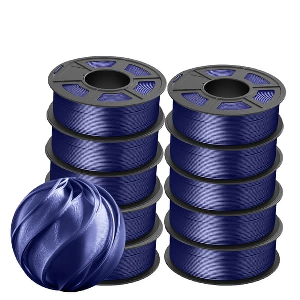 3D-printer filament, 1,75 mm diameter, 10 ruller, boblefri,TPUSILK 10DB