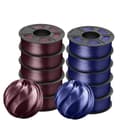 Miniatyrbillede 1 af 2: 3D-printer filament, 1,75 mm diameter, 10 ruller, boblefri,TPUSILK 5BD 5DB
