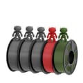Miniatyrbillede 1 af 2: ABS filament, 1,75 mm diameter, 1 kg pr. rulle, 5 ruller,ABS 3GYRDOG